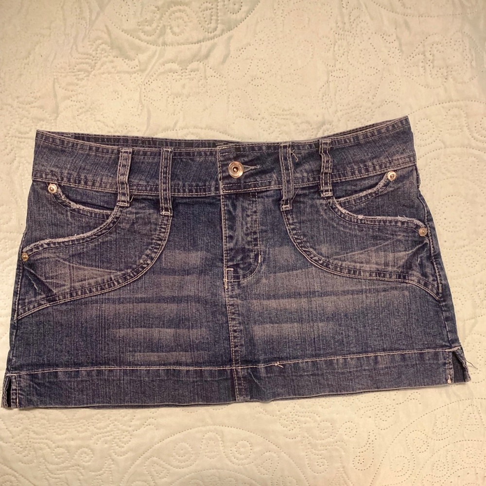 YMI Mini Denim Skirt